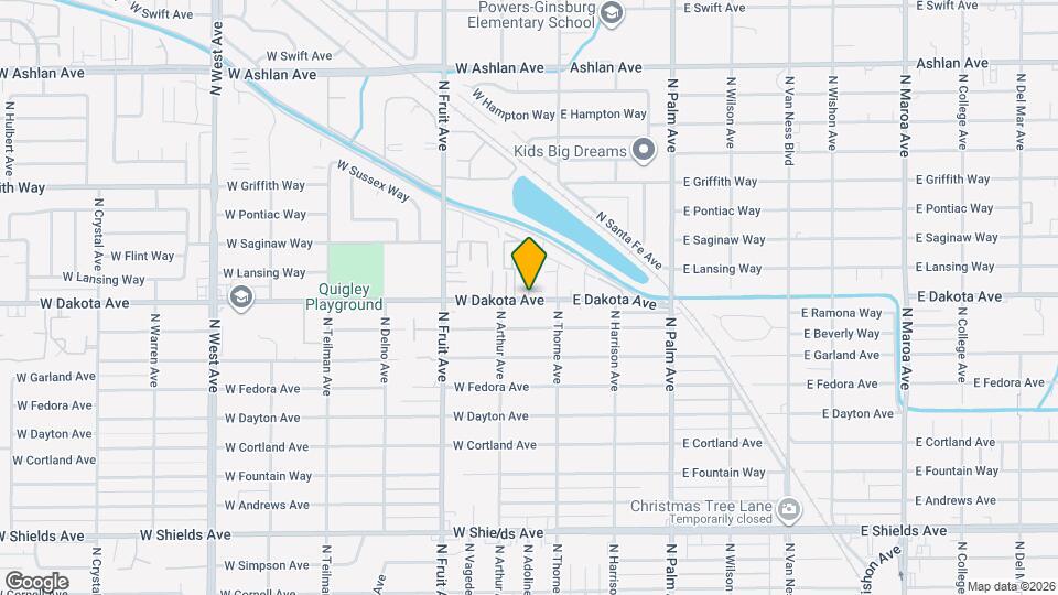 208 W Dakota Ave Map and Location Details