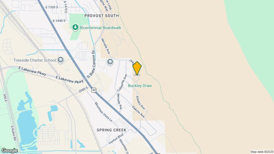 1912 Oregon Ave Map and Location Details