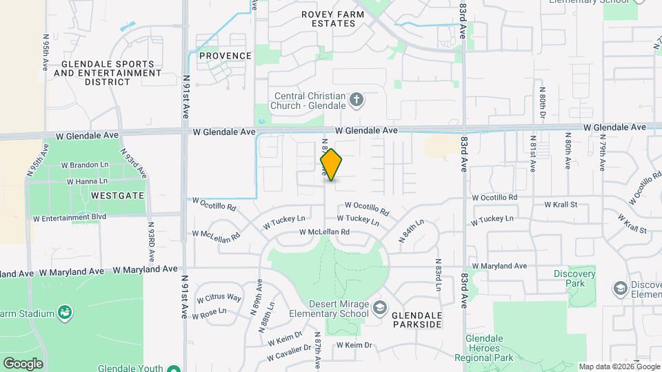 6808 N 86th Ln Map and Location Details