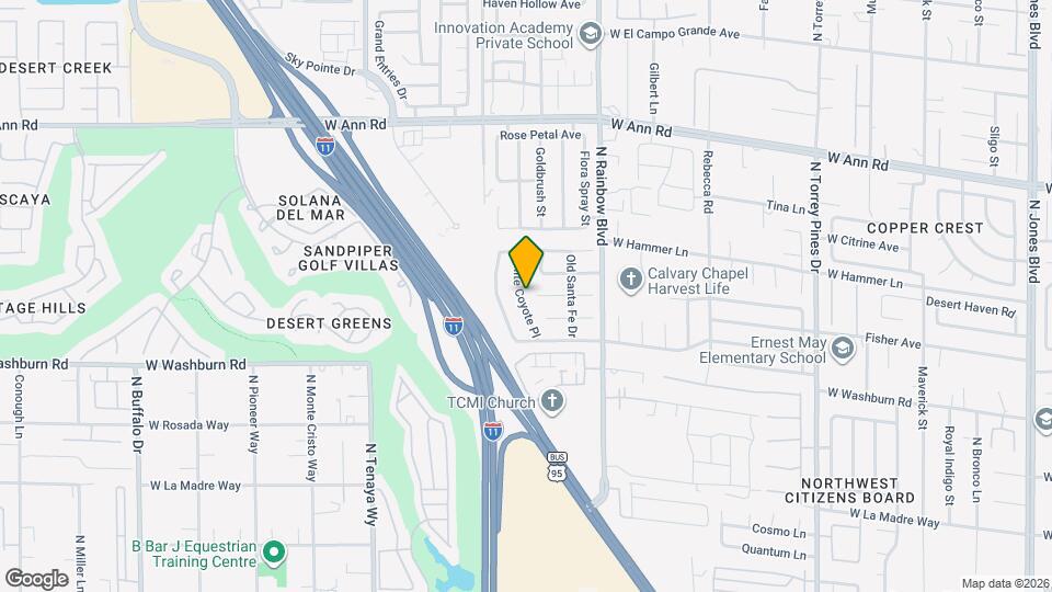 5300 White Coyote Pl Map and Location Details