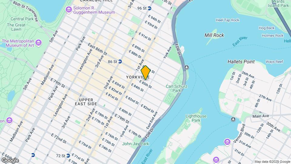 435 E 85th St Mapa y Detalles de la Ubicación