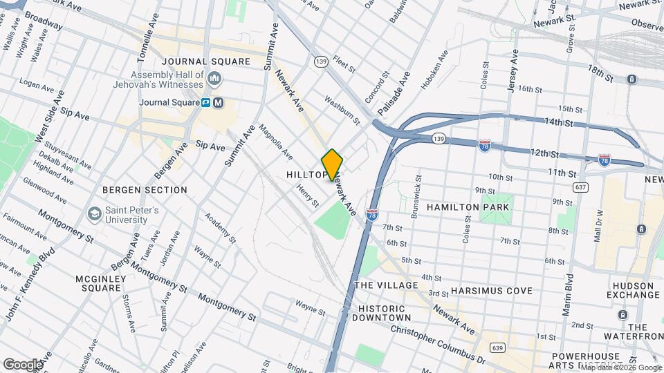 447 Pavonia Ave Map and Location Details