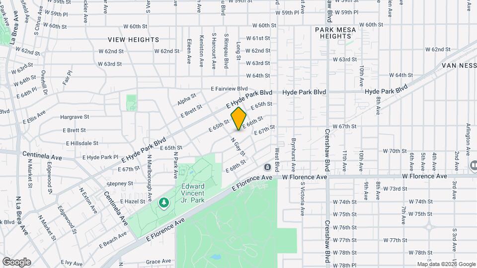 1016 E 66th St Mapa y Detalles de la Ubicación