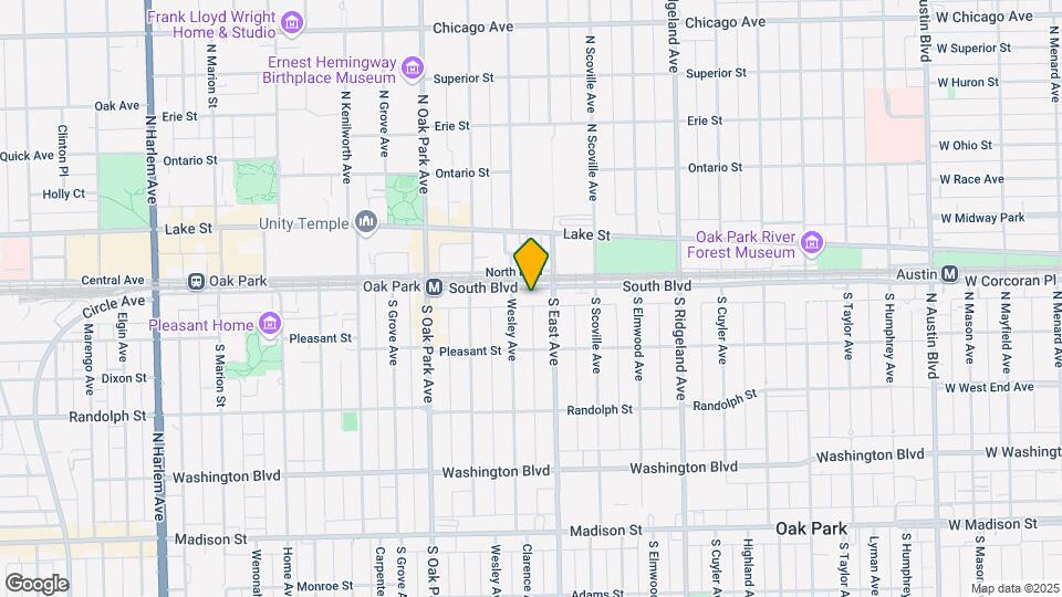 615 South Blvd Map and Location Details