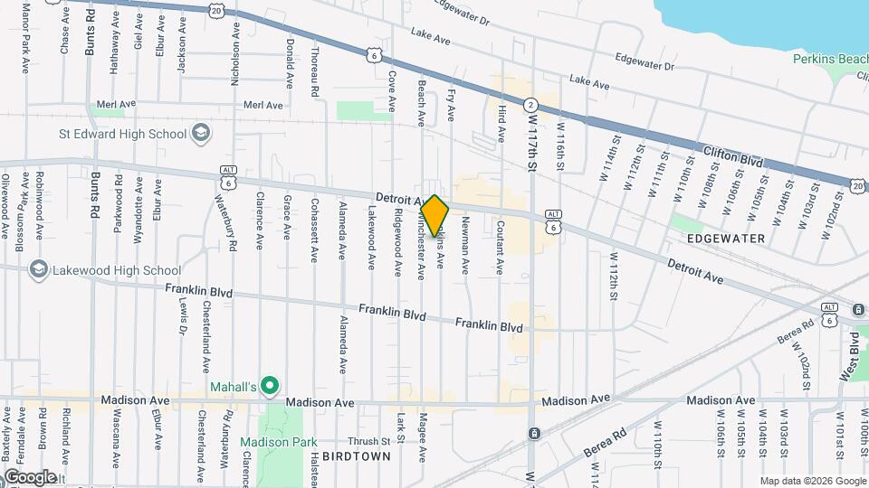 1446 Hopkins Ave Map and Location Details