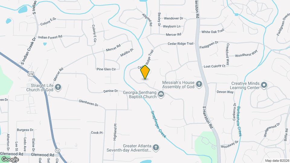 4329 Cedar Ridge Trail Map and Location Details