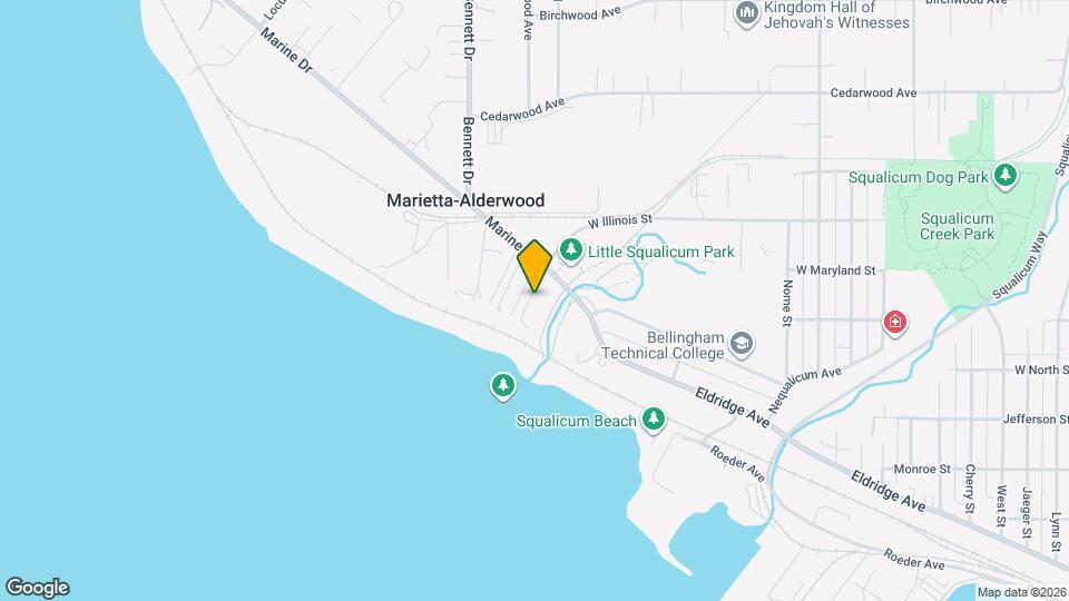 625 Marine Dr Map and Location Details