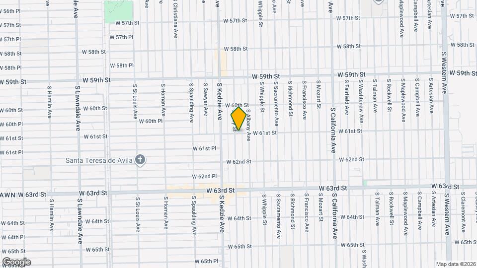3116 W 61st St Map and Location Details