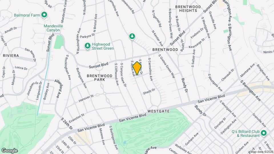 158 S Anita Ave Map and Location Details