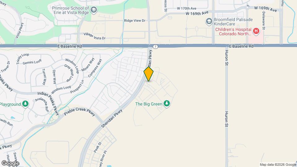 1783 W 166th Ln Map and Location Details