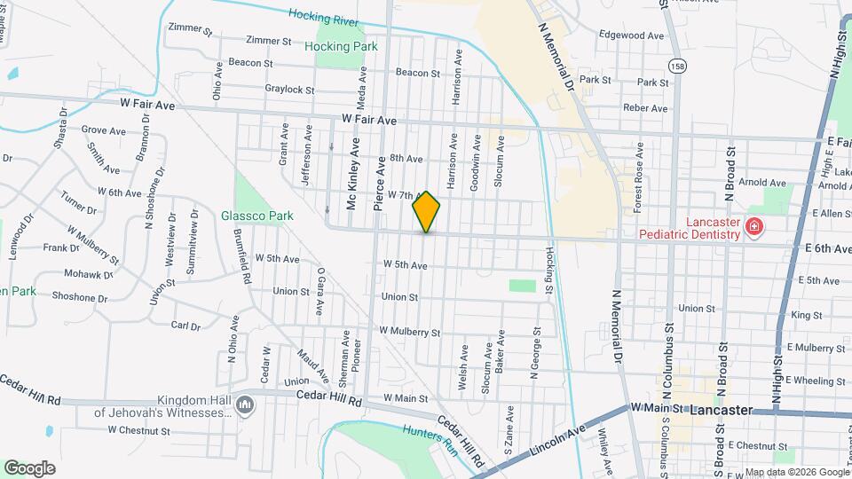 532 Washington Ave Map and Location Details