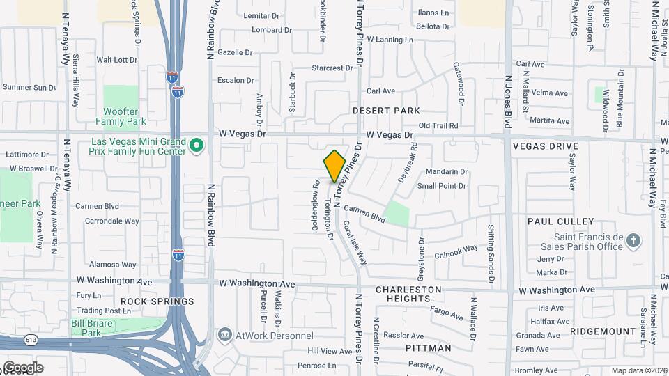 1369 Torington Dr Map and Location Details