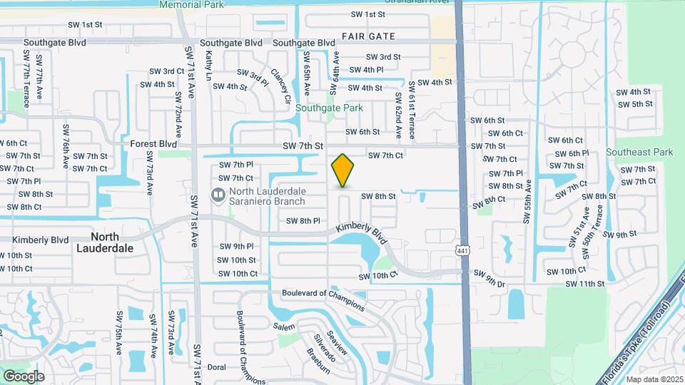 6391 SW 8th St Map and Location Details