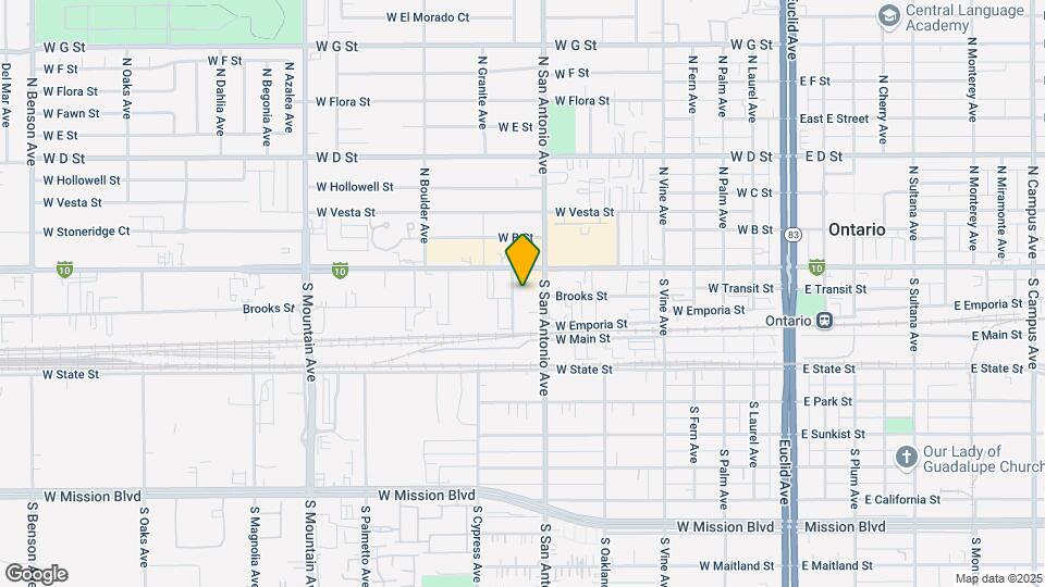 123 S Cypress Ave Map and Location Details