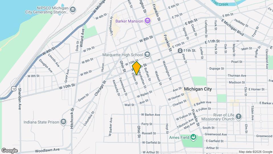 1202 Elston St Map and Location Details