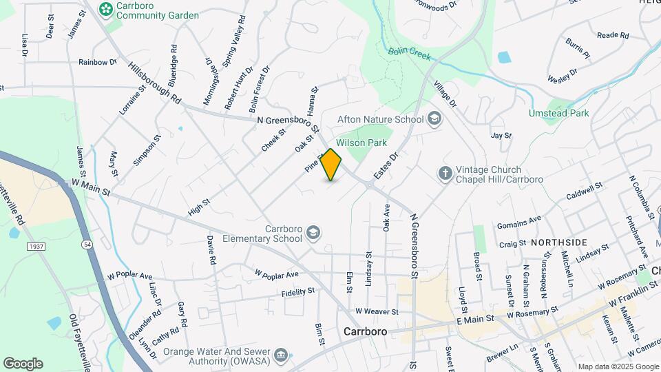 907 N Greensboro St Map and Location Details