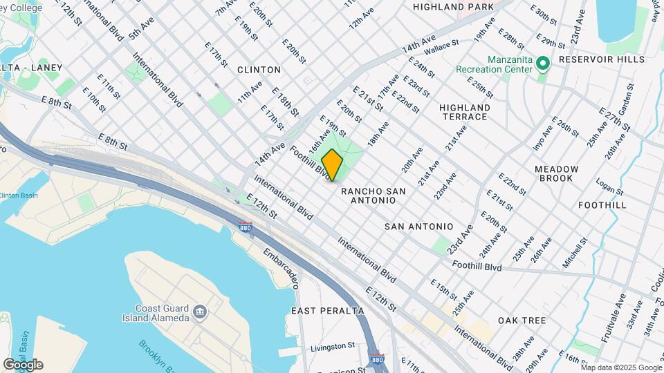 1733 Foothill Blvd Map and Location Details