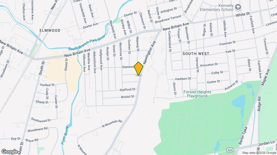 161 Newington Ave Map and Location Details