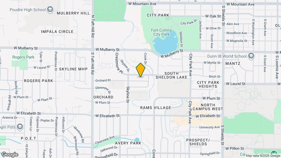 1816 Orchard Pl Map and Location Details