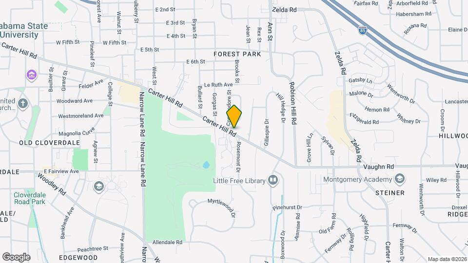 2449 Carter Hill Rd Map and Location Details