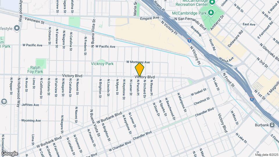1818 W Victory Blvd Map and Location Details