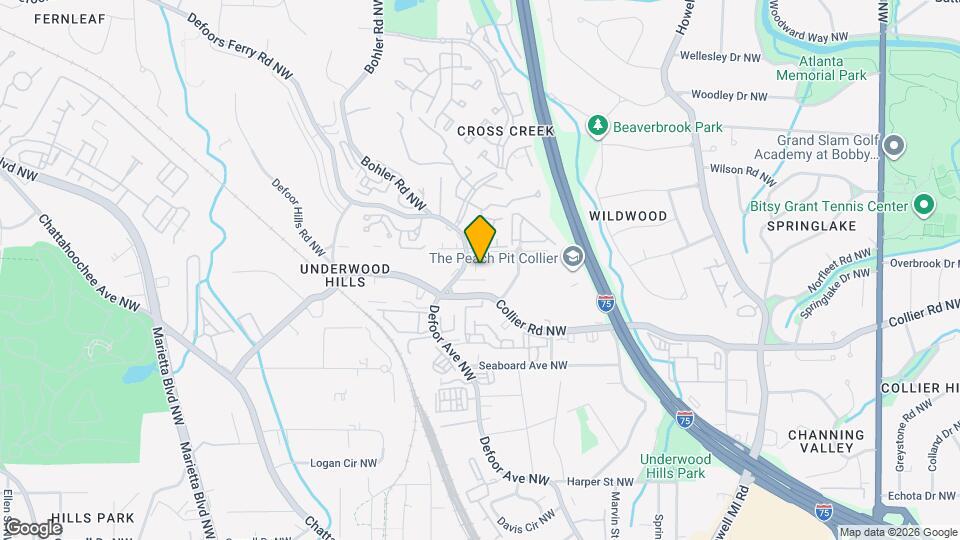 2105 Defoors Ferry Rd NW Map and Location Details