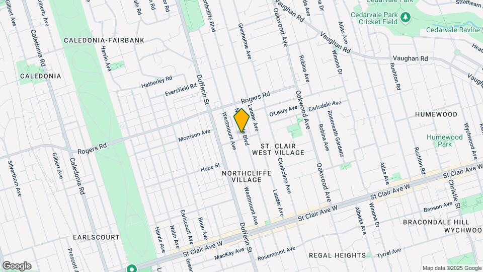 340 Northcliffe Blvd Map and Location Details