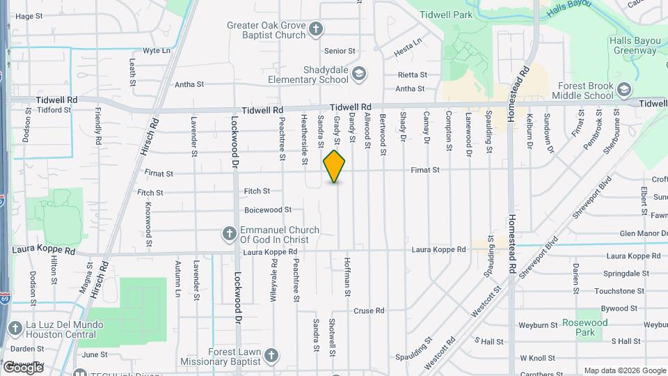 9105 Grady St Map and Location Details