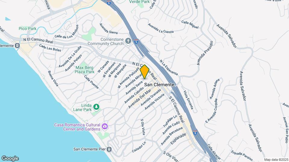 127 Avenida Serra Map and Location Details