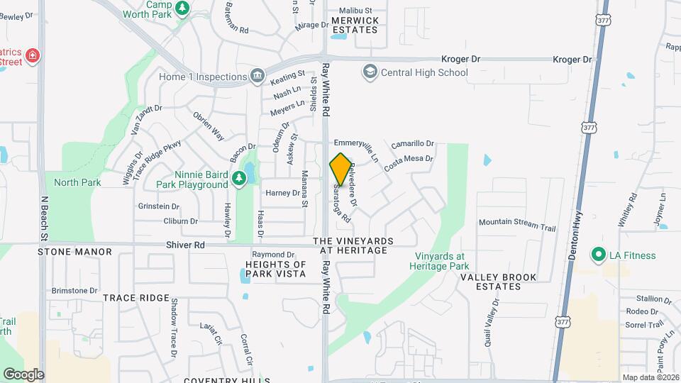 9032 Saratoga Rd Map and Location Details
