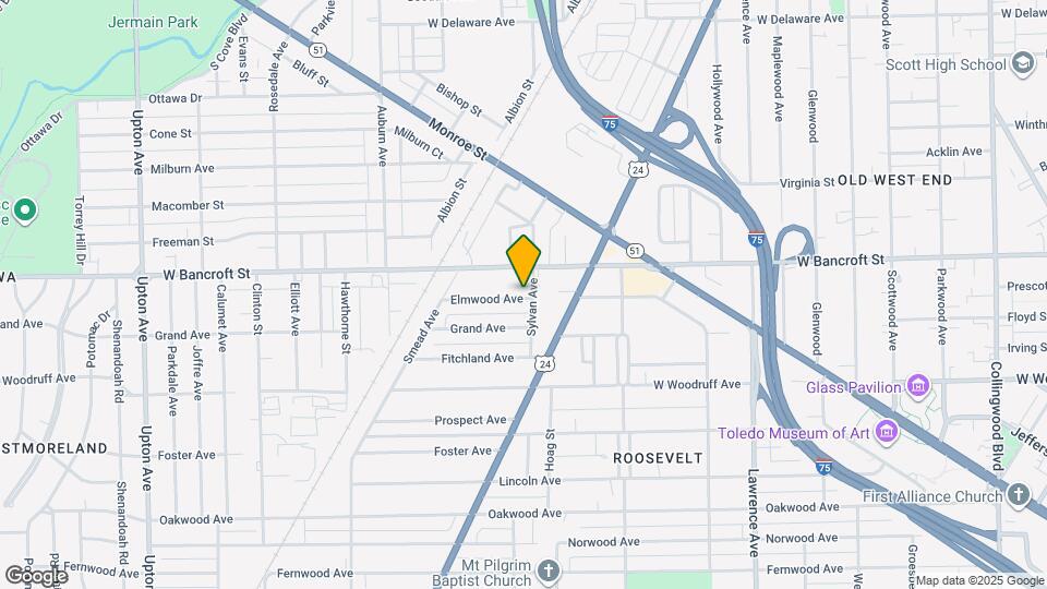 1306 Elmwood Ave Map and Location Details