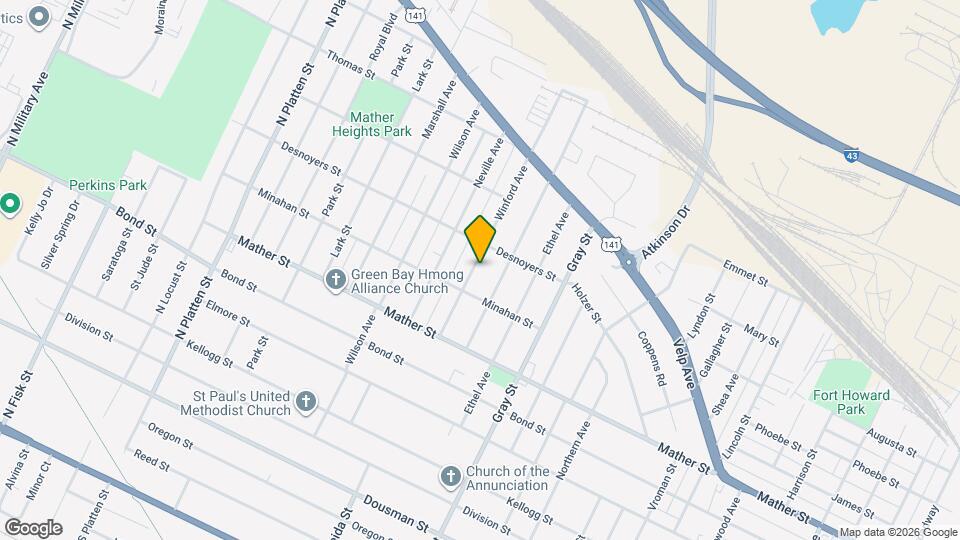 900 Winford Ave Map and Location Details