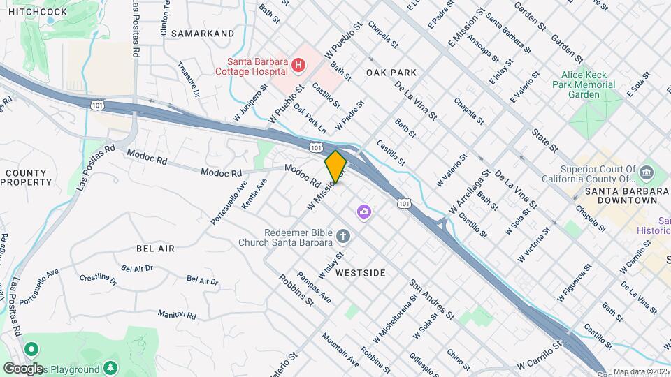 611 W Mission St Map and Location Details