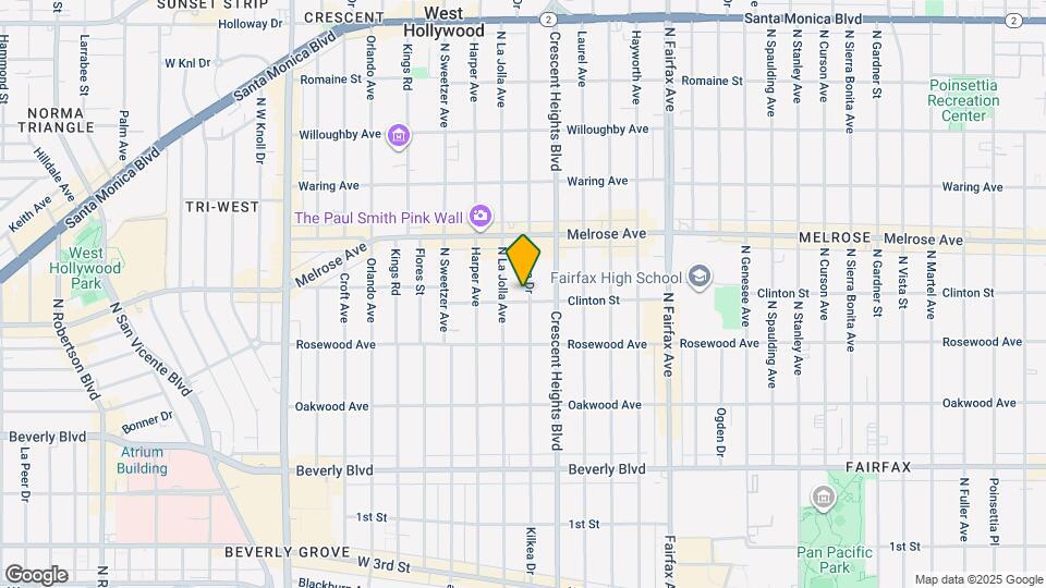 607 N Kilkea Dr Map and Location Details