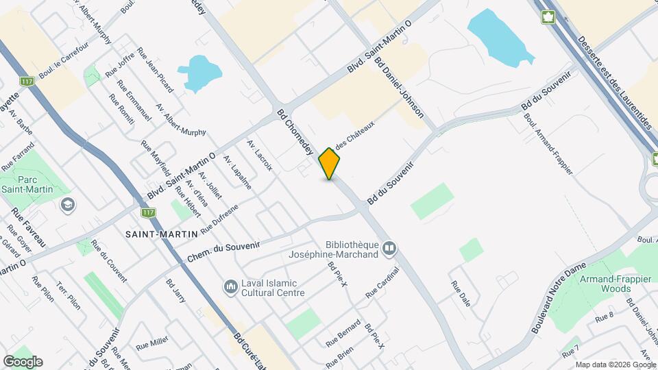 1530 Chomedey Blvd Map and Location Details