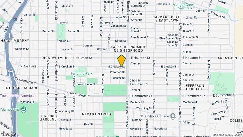 1530 E Crockett St Map and Location Details