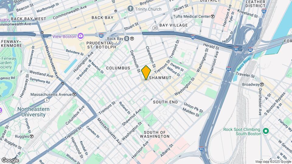 600 Tremont St Map and Location Details