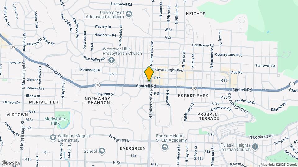 6100 Cantrell Rd Mapa y Detalles de la Ubicación