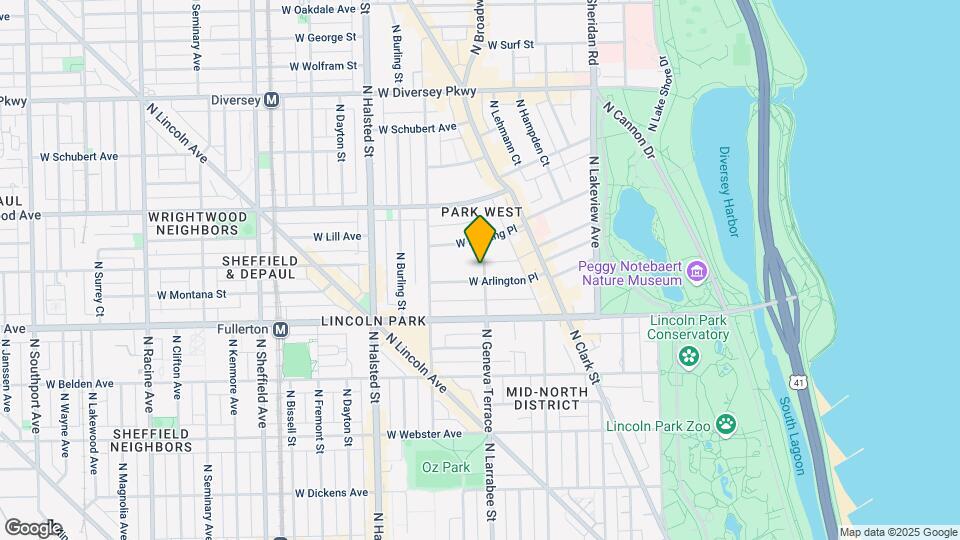 2454 N Geneva Ter, Unit First Floor Map and Location Details