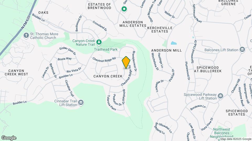 10425 Canyon Vista Way Map and Location Details