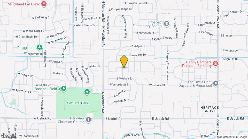 3858 N Tupiza Ave Map and Location Details