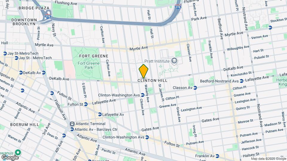 285 Dekalb Ave, Unit 1 Map and Location Details