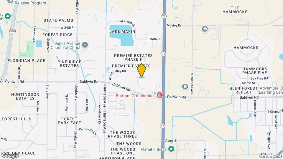 1602 Baldwin Rowe Cir Map and Location Details