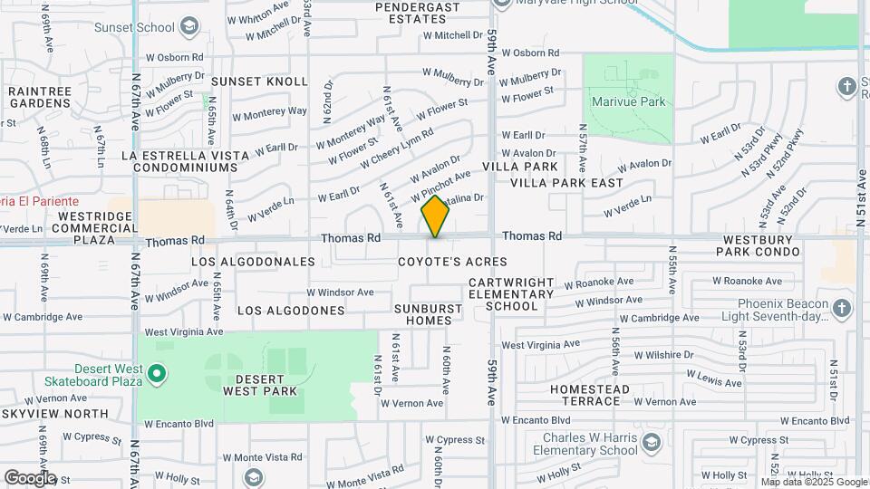 6025 W Thomas Rd Mapa y Detalles de la Ubicación