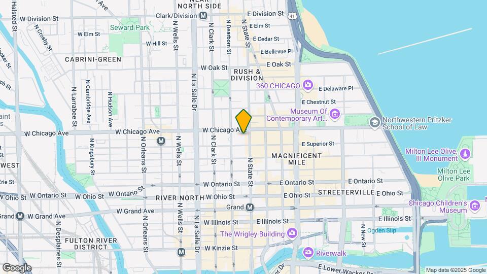 One Chicago Mapa y Detalles de la Ubicación