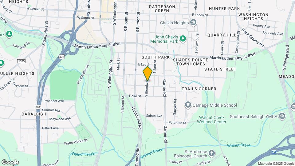 1213 S Bloodworth St Map and Location Details