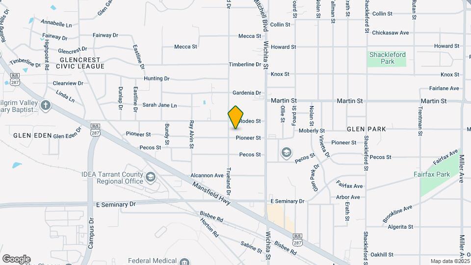 3109 Pioneer St Map and Location Details