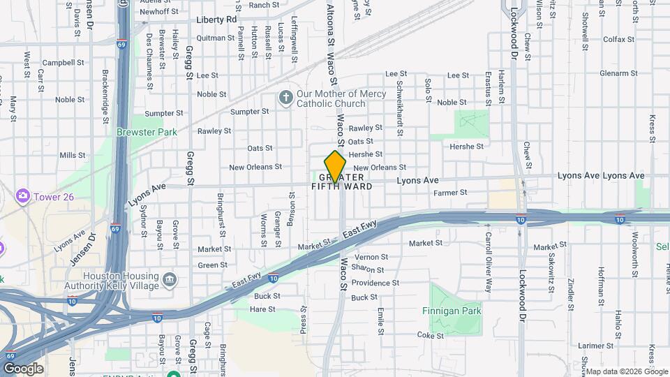 4300 Lyons Ave Map and Location Details