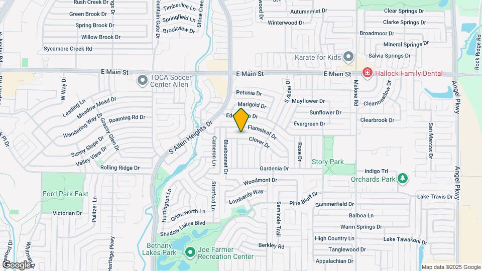 1321 Clover Dr Map and Location Details