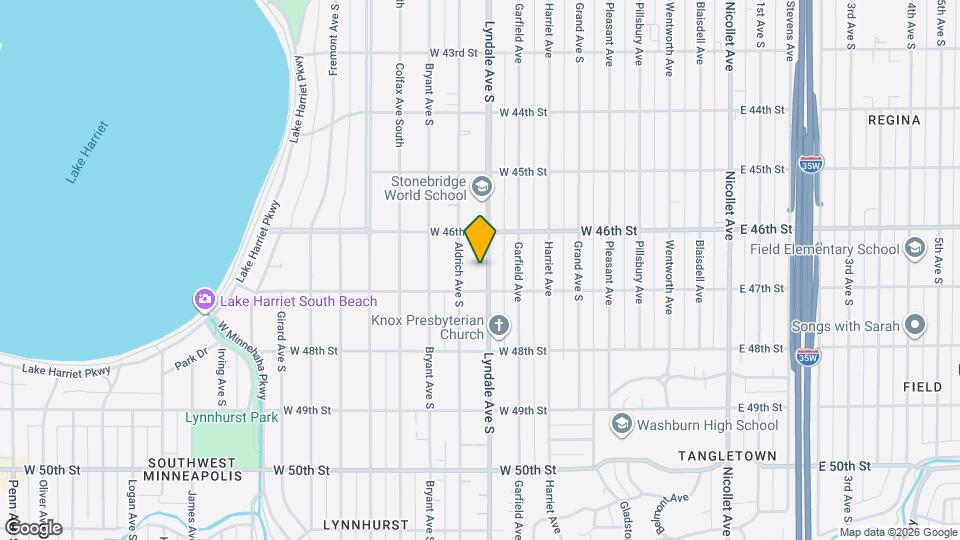4636 Lyndale Ave S, Unit Lynnhurst - Apt #1 Map and Location Details